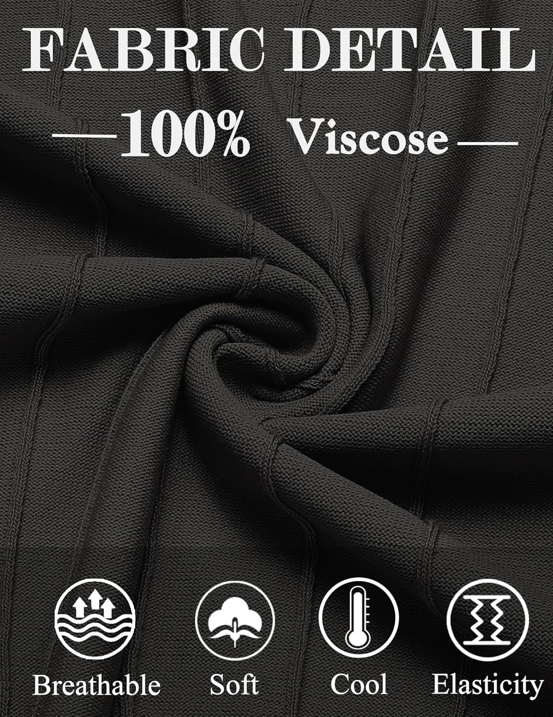 COOFANDY Men's T- Shirts Short Sleeve Knit Sweater Shirt Casual Crewneck Ribbed Pullover Tees